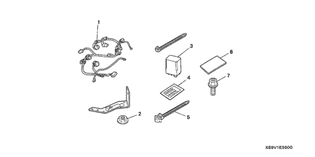 Security System Attachment ('03-'04) for 2003 Honda Pilot #0