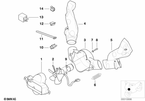 Electric Fan, Suction for 2001 BMW-Motorrad R 1100 RT #0