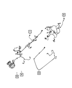 68105505AG - Electrical: Front Door Wiring, Left for Mopar Image