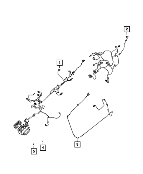 Wiring-Body and Accessories for 2015 Ram 2500 #3