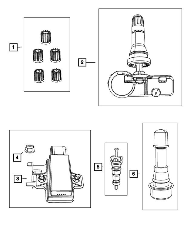 56029470AB - Wheels: Tire Pressure Monitoring Module for Mopar Image image