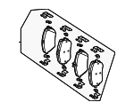 4205403 - : Disc Brake Pad Set for Mercedes-Benz Image