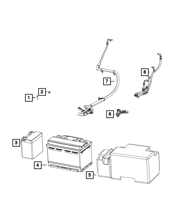 BBAUX101AB - Electrical: Auxiliary Battery for Mopar Image image