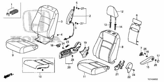 Front Seat (R.) for 2016 Honda Pilot #0