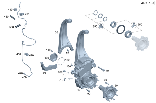 4633304602 - Front Axle: Wheel Head for Mercedes-Benz: G63 4x4 Squared AMG, G63 AMG Image image