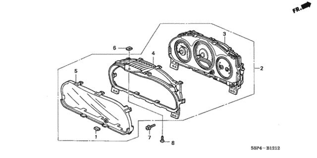Meter Components (NS) (2) for 2004 Honda Civic #0