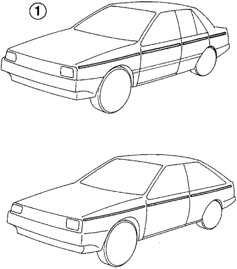 Stripe Tape for 1988 Chevrolet Spectrum #0