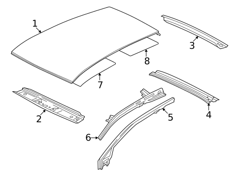 Roof & Components for 2023 Volkswagen GTI #0