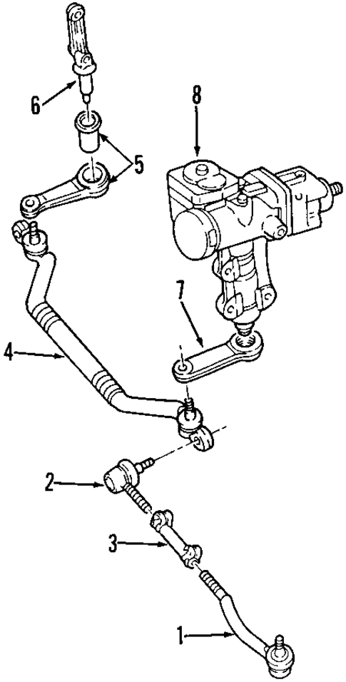 Steering Gear & Linkage for 2001 Cadillac Catera #0
