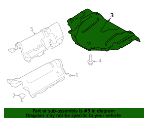 Genuine Floor Pan Heat Shield for 2023-2026 Volvo XC90 | Part# 32392277 ...