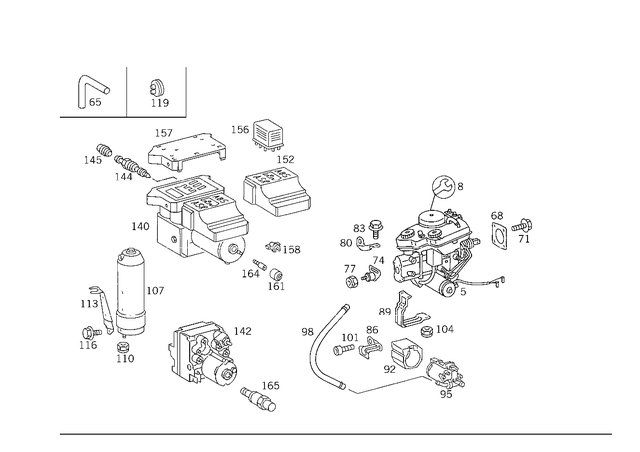 1404300330 - : Brake Unit for Mercedes-Benz Image