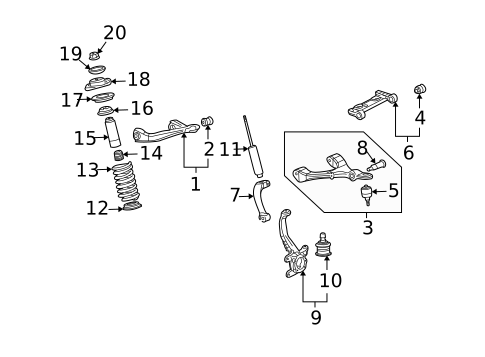 Suspension, Springs & Related Components for 2005 Buick Rainier #0