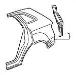 8U0809837A - Body: Quarter Panel for Audi: Q3, Q3 Quattro Image