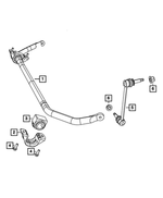 V4782952AD - Front Suspension: Stabilizer Bar Link, Value Line for Mopar Image
