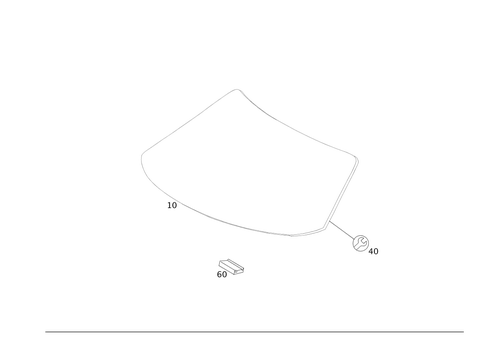 Windshield for 2013 Mercedes-Benz SLS AMG&reg; #0