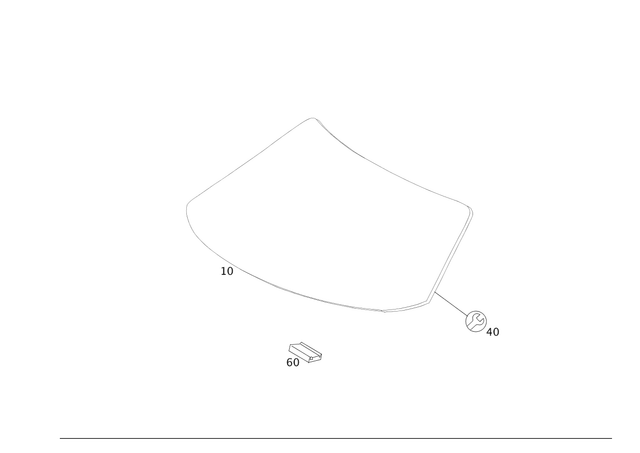 1976700301 - Windows: Windshield for Mercedes-Benz: SLS AMG Image image