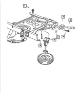 52019948 - Wheels, Covers and Jacks: Spare Tire Winch Tube Grommet for Dodge: Ram 1500, Ram 2500, Ram 3500 Image