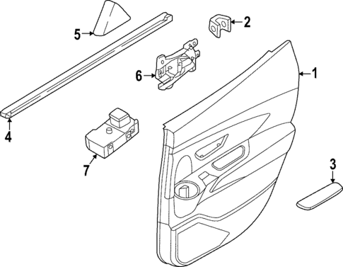 Rear Door for 2025 Hyundai Santa Cruz #2