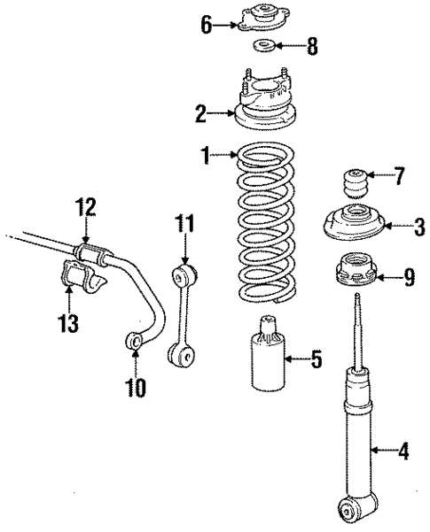 Spring & Stabilizer for 1989 Porsche 928 #0