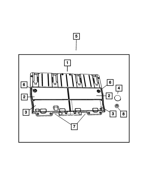 1MF37XDVAB - : Load Floor Door Assembly, Left for Mopar Image
