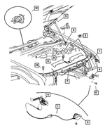 57010278AA - Body Sheet Metal Except Doors: Front Support Crossmember for Mopar Image image