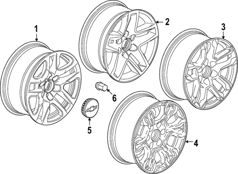 Wheels for 2022 Chevrolet Silverado 1500 LTD #2