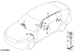 72125A2C237 - : Head Airbag, Left for BMW Image