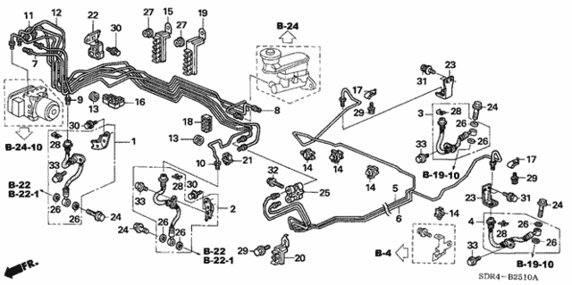 Brake Lines (TCS/VSA) for 2007 Honda Accord #0