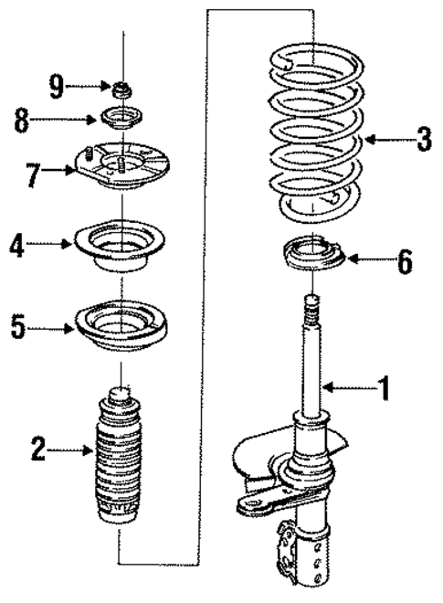 Struts & Suspension Components for 1995 Pontiac Grand Am #0
