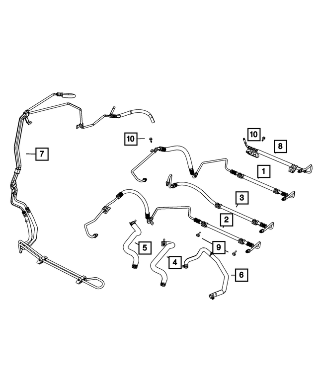 5272658AC - Steering: Pump Supply Hose for Mopar Image