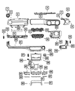 7EV01DX9AA - Interior Trim: Center Stack for Mopar Image