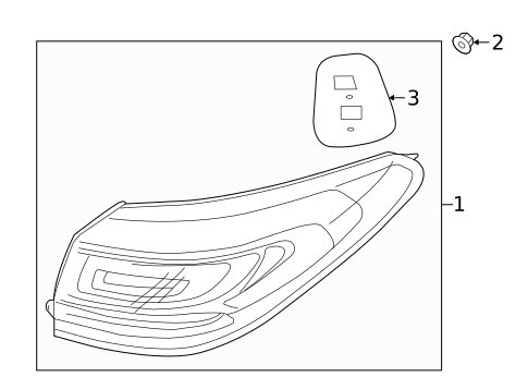 Tail Lamps for 2017 Kia K900 #1