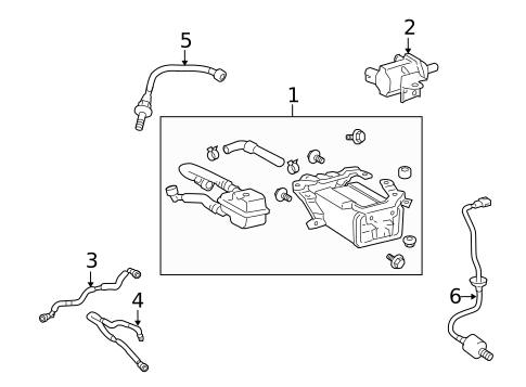 Emission Components for 2012 Lexus IS350 #0