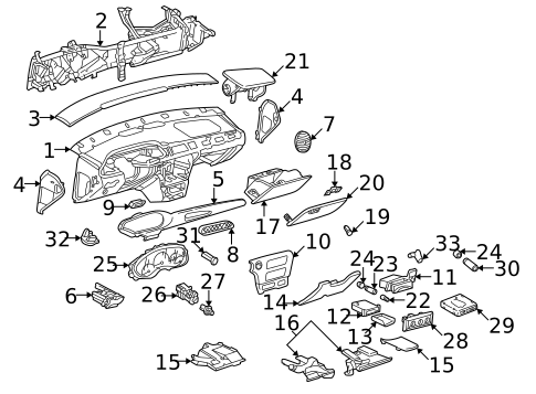 Instruments & Gauges for 1998 Chevrolet Malibu #0