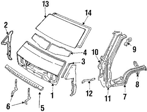 Front Panel for 1986 Toyota Van #0