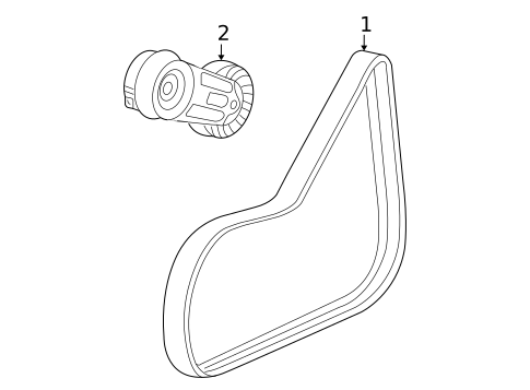 Belts & Pulleys for 2008 Chevrolet Cobalt #0