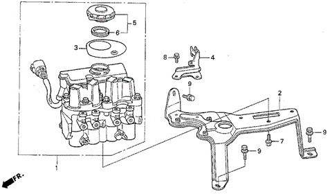 ABS Modulator for 1994 Acura Vigor #0