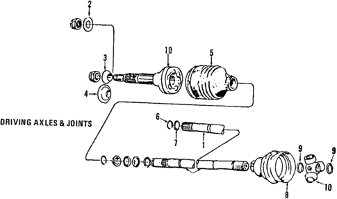 Axle Shafts & Joints for 1985 Saab 900 #0