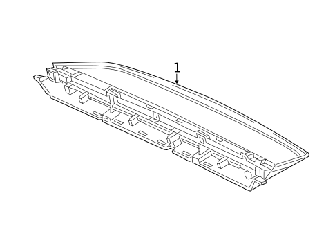 High Mounted Stop Lamp for 2019 Mercedes-Benz S 560 #0