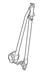 86884ET08C - : Belt &amp; Retractor for Nissan: Sentra Image