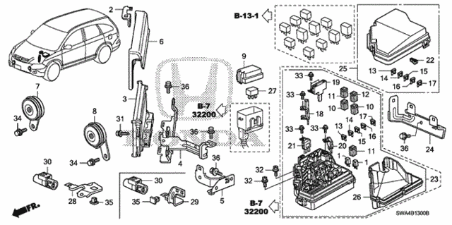 Control Unit (Engine Room) (1) for 2007 Honda CR-V #0