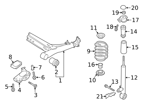 Rear Suspension for 2015 Volkswagen Golf #2