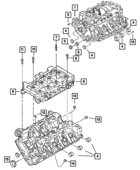 Cylinder Block for 2007 Dodge Ram 1500 #1