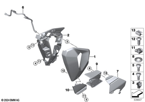 Motorcycle Trim Section, Windshield for 2024 BMW-Motorrad S 1000 XR #14