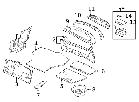 Interior Trim - Rear Body for 1997 Mazda Millenia #0