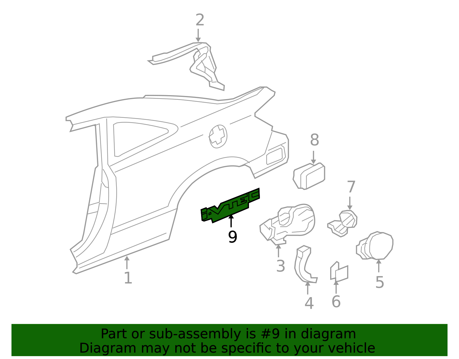 2006-2011 Honda Civic I-VTec Decal - Left Side 75774-SVB-A01ZA