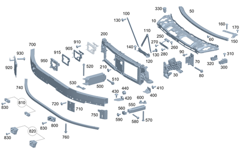Front Reinforcement and Radiator Support for 2024 Mercedes-Benz E350 #0