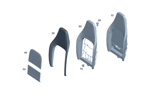 Rear Backrest for 2025 Mercedes-Benz SL43 AMG #0