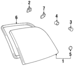 6272495D00 - Body: Stopper for Toyota Image