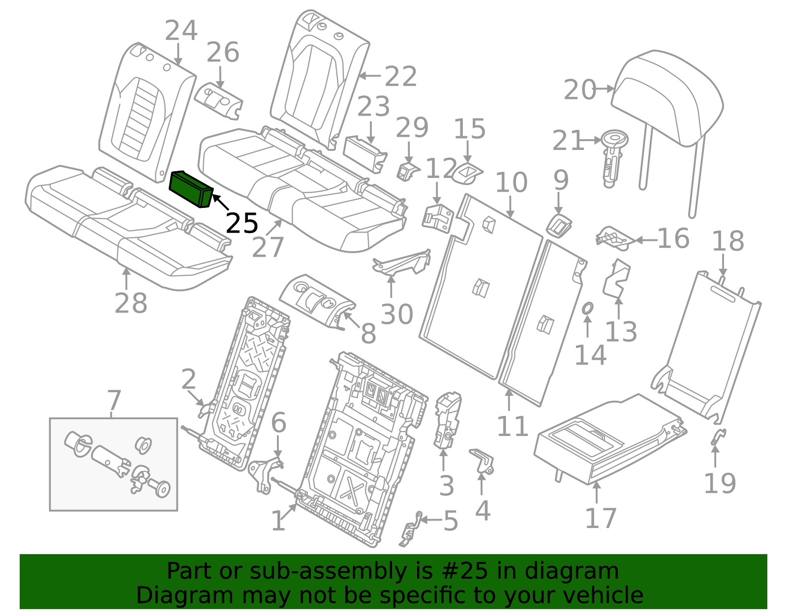 Seat Back Cover - BMW (52-10-5-A3C-7A8)